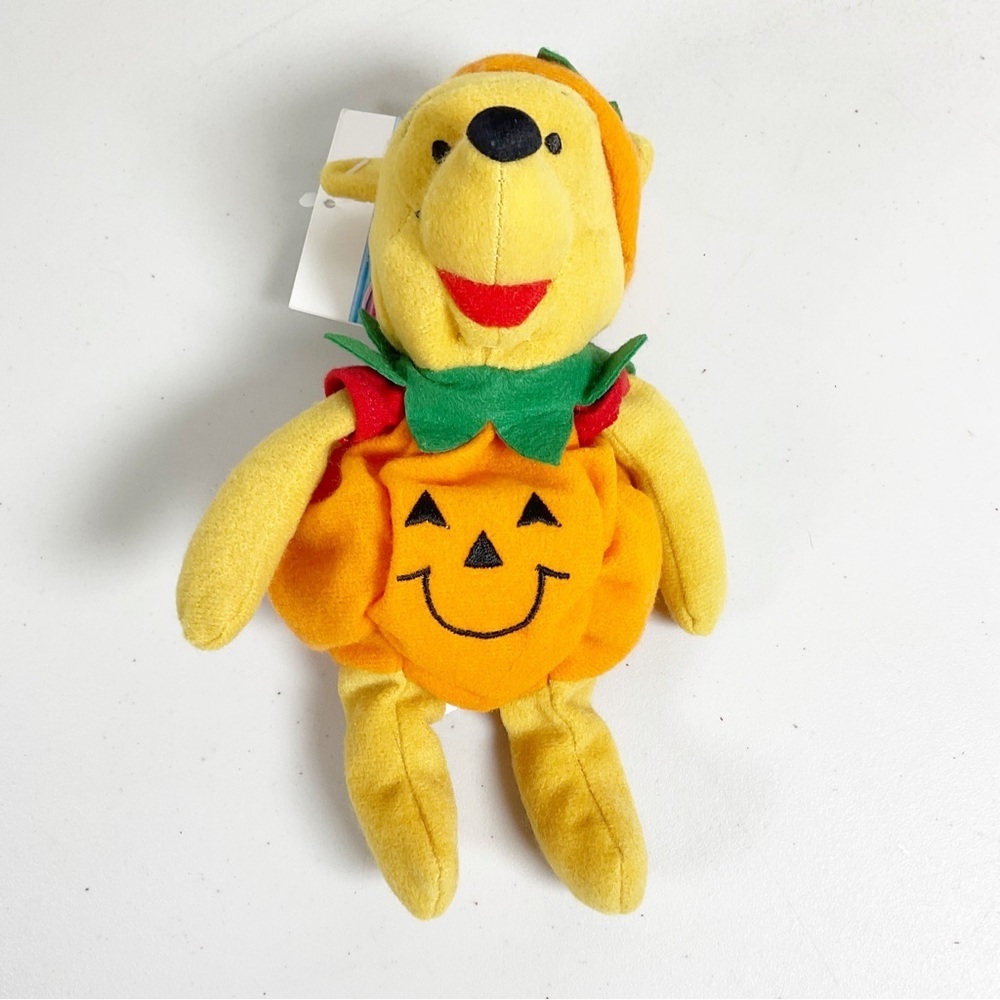 Disney Winnie the Pooh Pumpkin Plush Beanie 8"